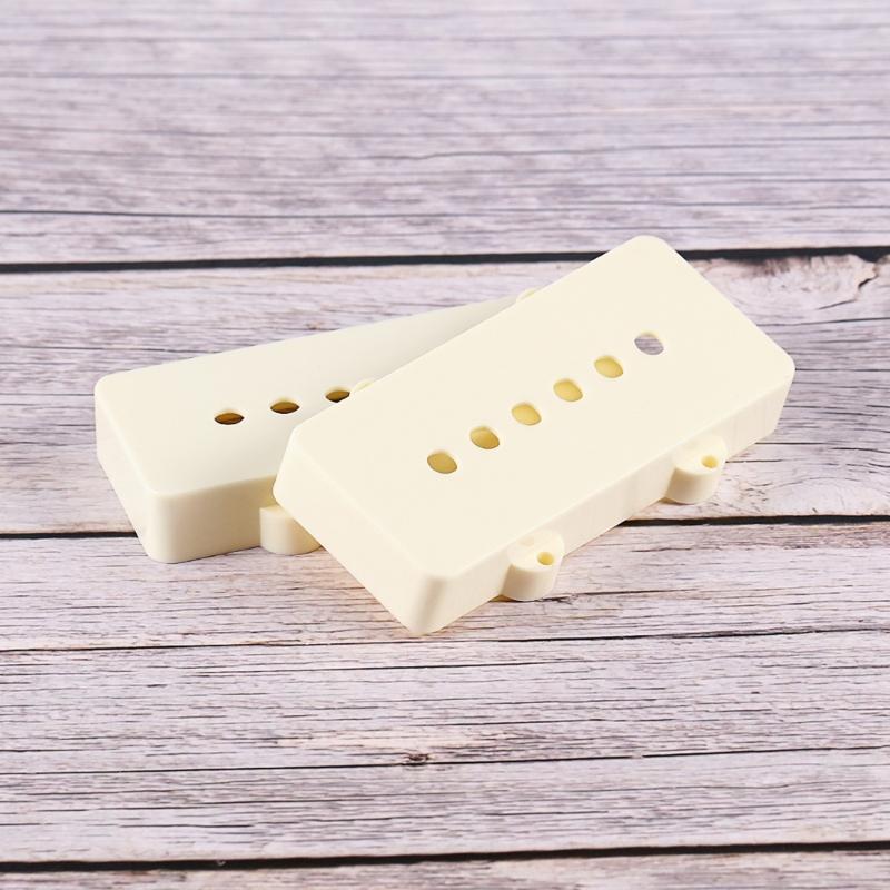 Replacement Plastic Covers for Standard Guitar Pickups Aged White Finish Simple Mount Size