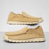 Handgemachte echte Leder Herren Freizeitschuhe Halbschuhe Bequeme Mokassins Herren Business Flats Schuhe Autofahrerschuhe
