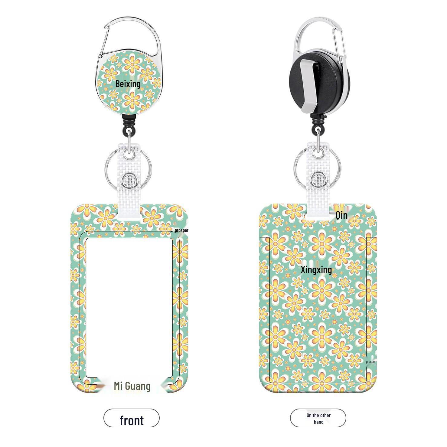 Retractable Lanyard ID Badge Holder for Employee, Bus, & Meal Cards.