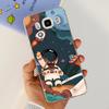 For Samsung Galaxy J5 2016 J7 2016 Phone Case Smiling Astronaut Painting Clear Housing On Samsung J7 2016 J 5 7 Galaxy Bumper