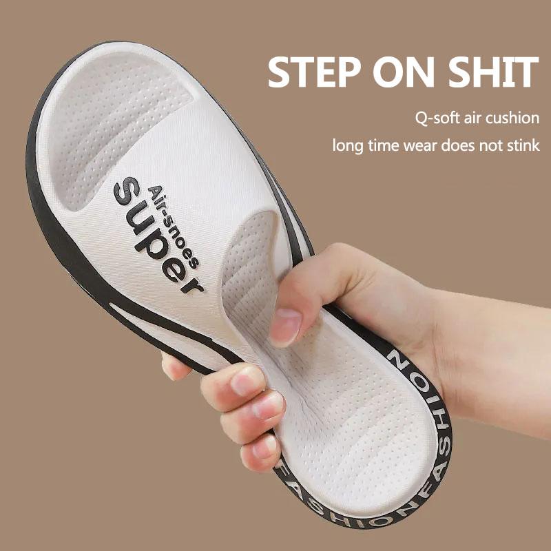Men's and Women's Sports Slippers Summer Outdoor Wear Home Shoes Non-slip Wear-resistant Beach Sandals Bathroom Bath Slippers Soft Sole Slippers