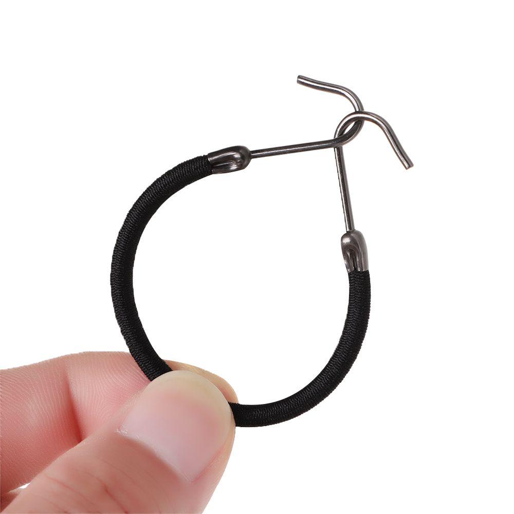 10 Pcs Elastic Bungee Thick/Curly Hair Bands Hair Hooks Hook Ponytail Hair Styling Tools