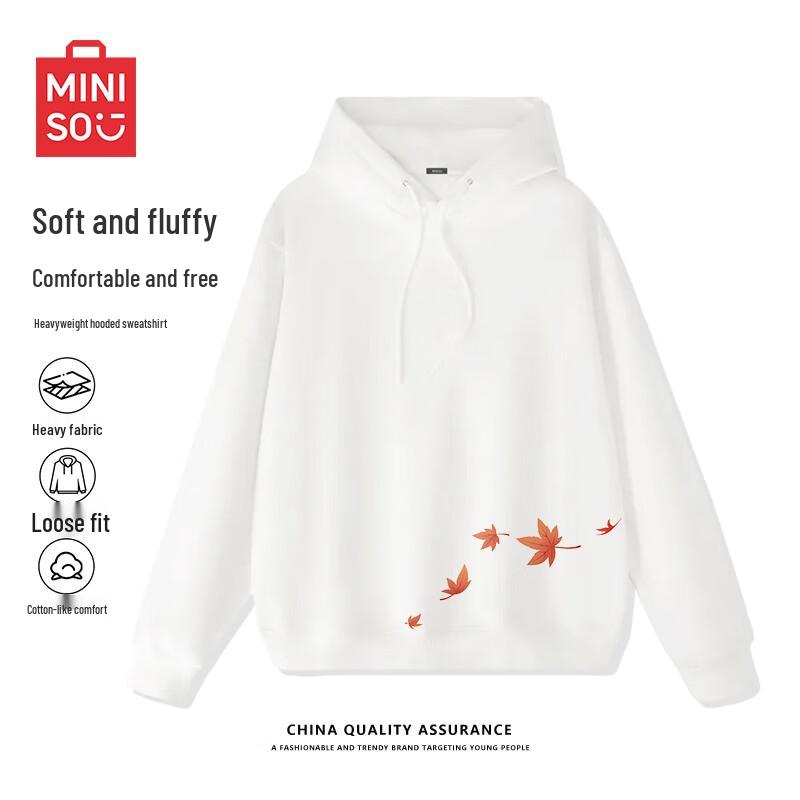 

MINISO Men s Guochao Graphic Hooded Pullover L