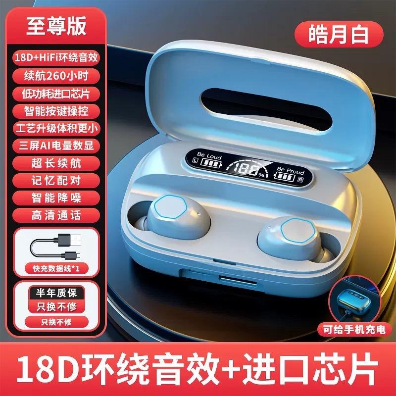 Private model mini wireless bluetooth headset in-ear noise cancellation e-sports game headset ultra-low latency