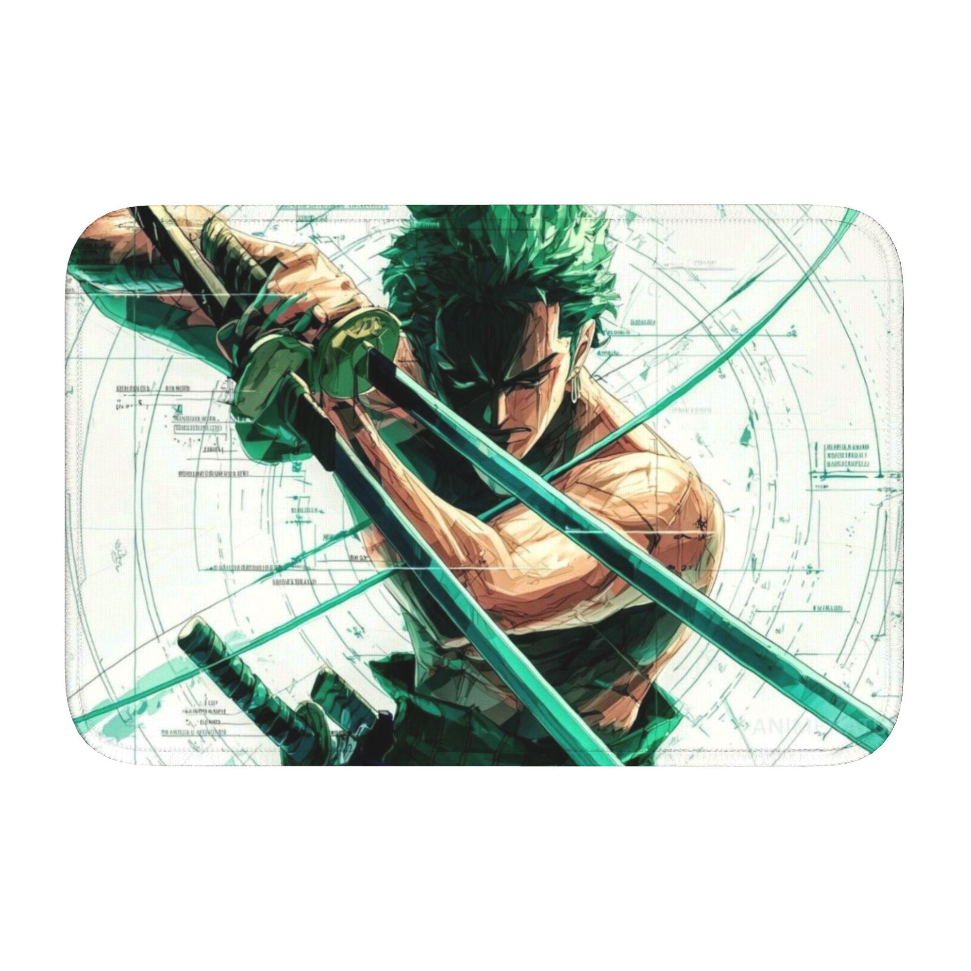 

Zoro O-One P-Piece Anime Front Door Floor Entrance Welcome Mat Outdoor Kitchen Bathroom Doormat Bedroom Carpet Rug Footpad 60cm x 90cm