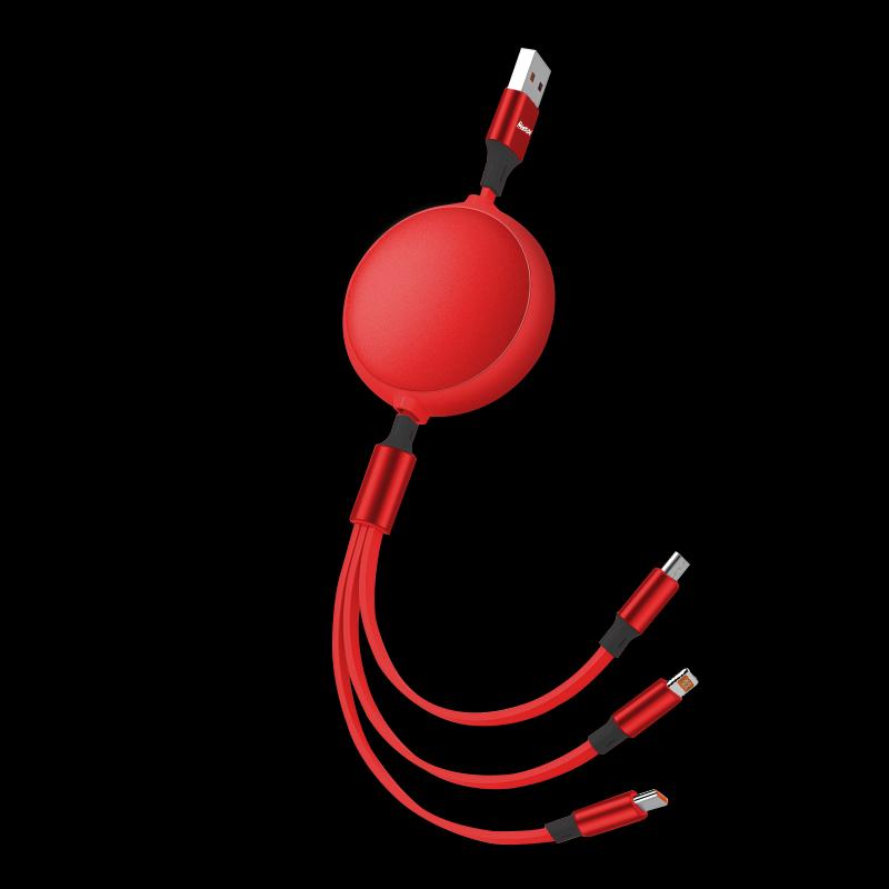 Newman XS19 Ret retractable 3-in-1 Fast Charging Cable