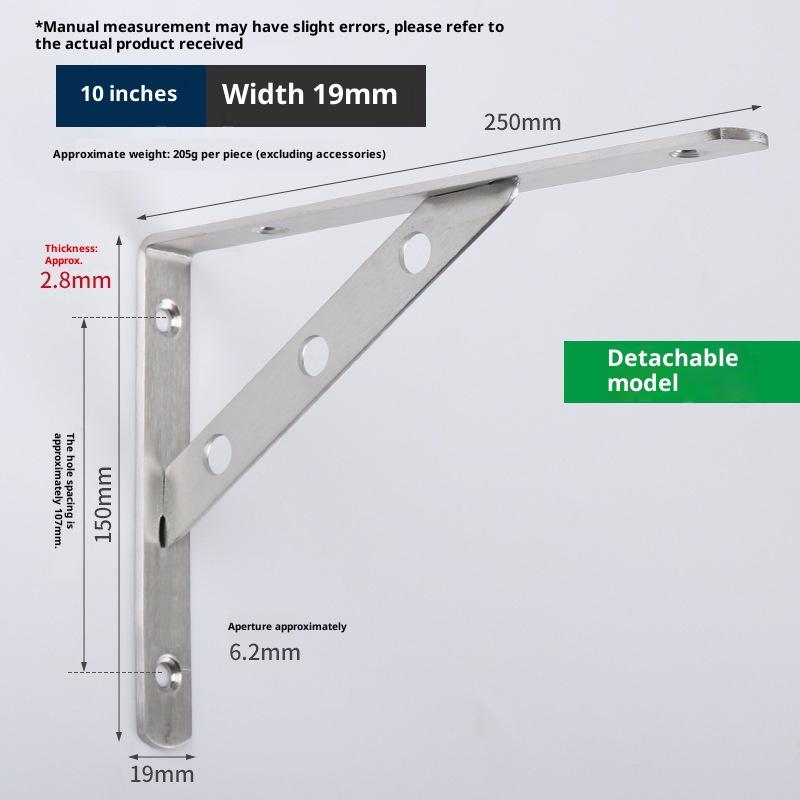 2Pcs Stainless Steel L Type Bracket Angle Bracket Heavy Duty For Wall Angle Bracket