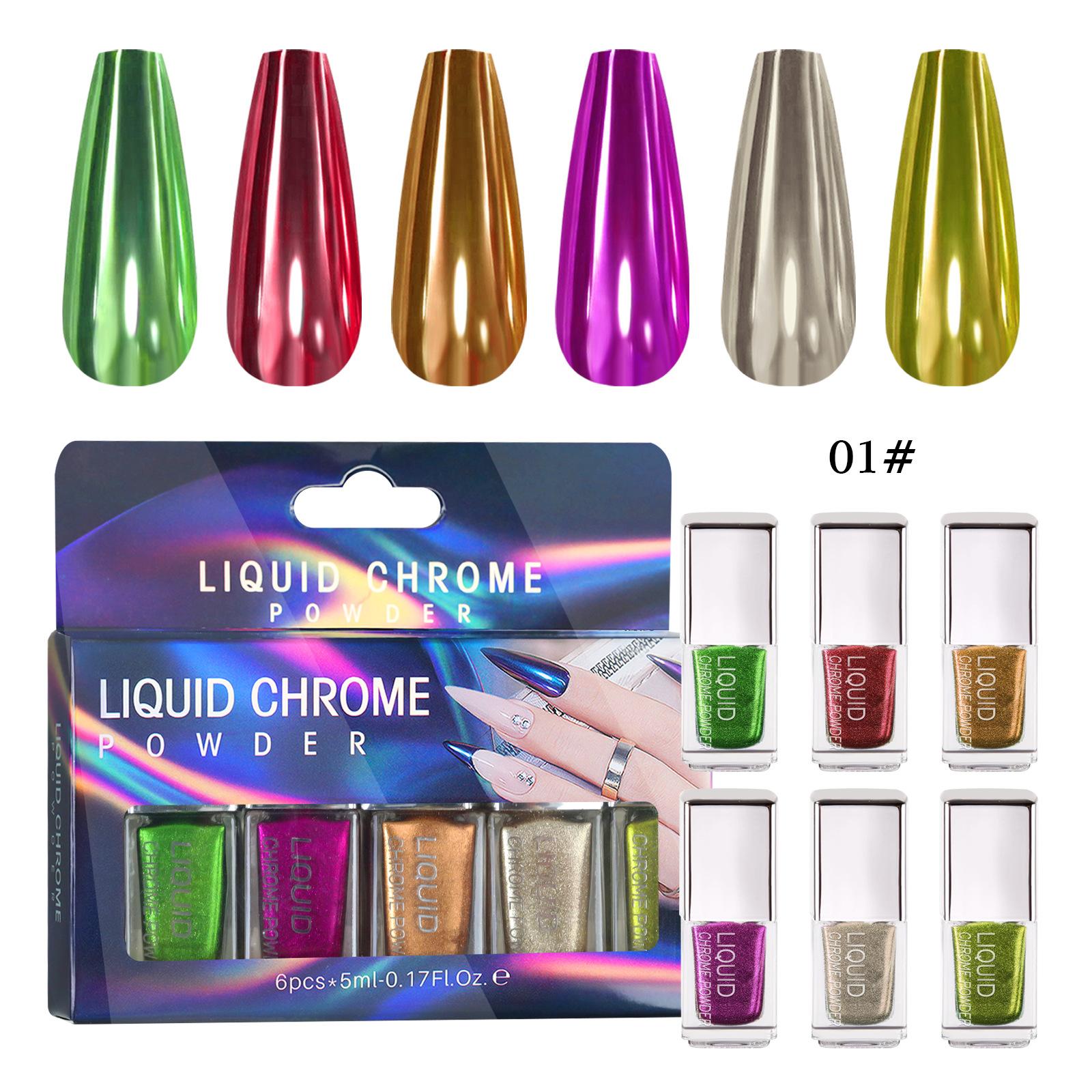 

Жидкость для нейл-арта MCB Laser Magic Mirror Powder Non-Flying Powder Liquid Mirror Flour Magic Liquid Set