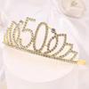 Rhinestone Birthday Queen Crown & Princess Sash Headpiece