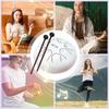 New Steel Tongue Drum 6 Inch 8 Notes Rain Drum Hand Pan Drum with Carry Bag Drum Mallets Music Book Sound Healing Instruments