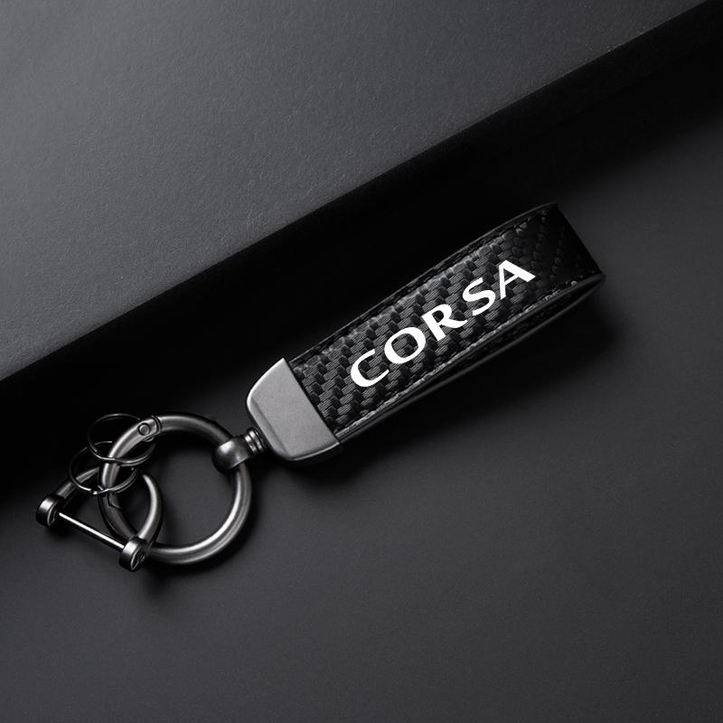 

Car PU Leather Keychain Accessories For Opel Corsa C D E F A B Gsi 1.6T OPC Line 1.4T Turbo Corsavan 2004 2007 2008 2011 2015 чёрный