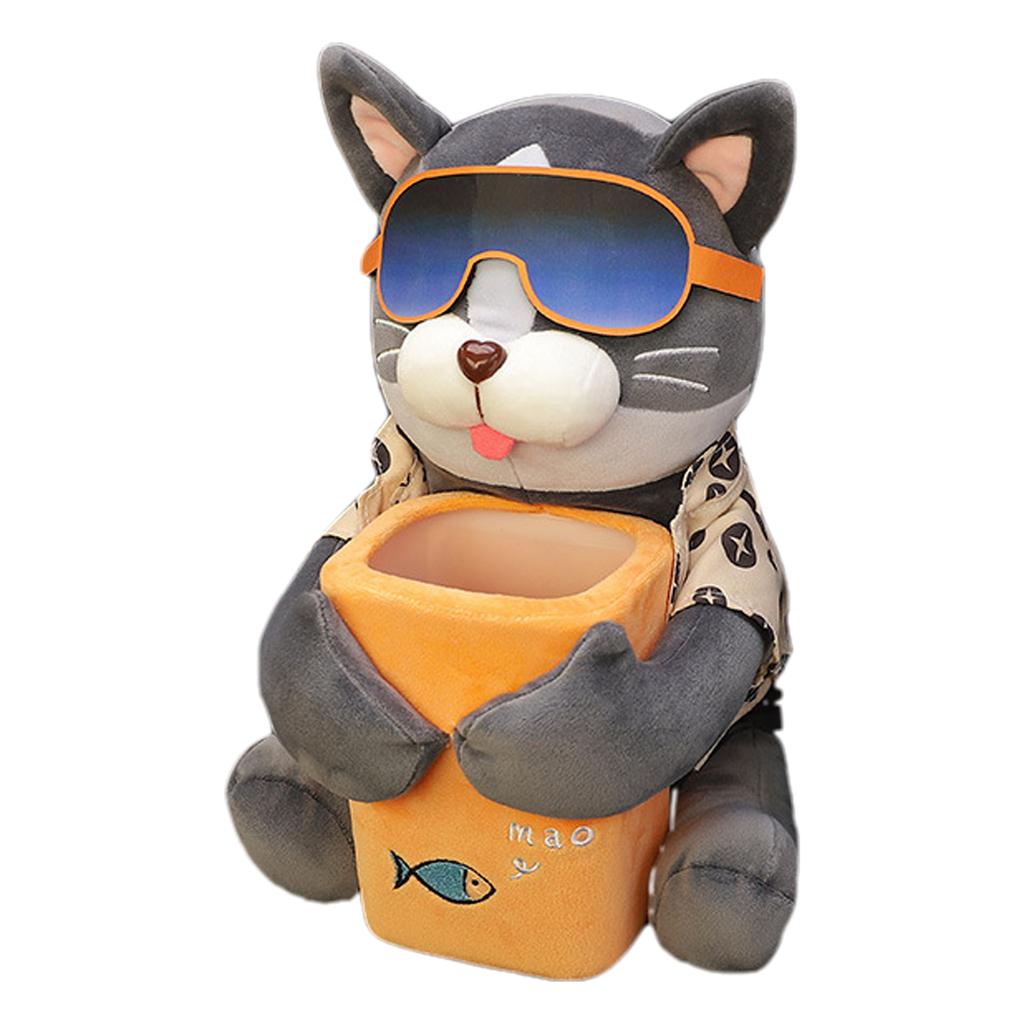 2 In 1 Creative Car Mounted Tissue Box Cartoon Garbage drawer box Tissue Holder Key Phone Storage Box Car decoration Supplies