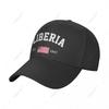 Baseball Cap Liberia EST Independence Day Wild Sun Shade Peaked Adjustable Outdoor Caps