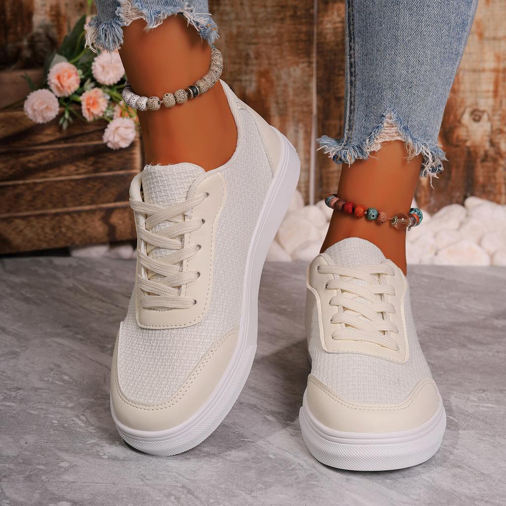 Fashion Fashion Women's Shoes Front Lace-up Women's Vulcanize Shoes Round Head New Plus Size Comfortable Casual Shoes Size 36-43