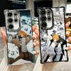 The Promised Neverland Anime Soft Phone Case For Samsung Galaxy S26 Ultra S25 Edge S24 FE S23 Plus S22 S21 + S20 Plating Anti-Fa