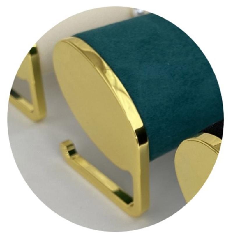 Elegant Bracelet Jewelry Display Stand Delicate Long Plush Jewelry Display for Watches and Bangles with Metal Support