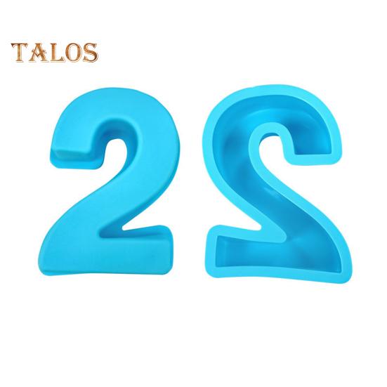 Dekorativní formy na pečení Ručně vyrobené, opakovaně použitelné, velmi odolné 3D čísla Čokoládové potřeby pro párty