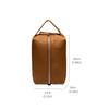 Fashion Women's Leather Makeup Bag Portable Cosmetic Pouch with Zipper Closure