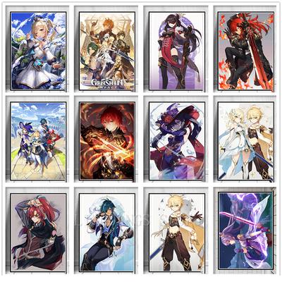 5D DIY Full Drill Diamond Painting Anime Game Genshin Impact Poster Diamond Embroidery Mosaic Cross Stitch Handmade Home Decor