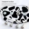 Cow Pattern Acrylic Nail Art Display Holder - 5mm Thickened Plate for Practice