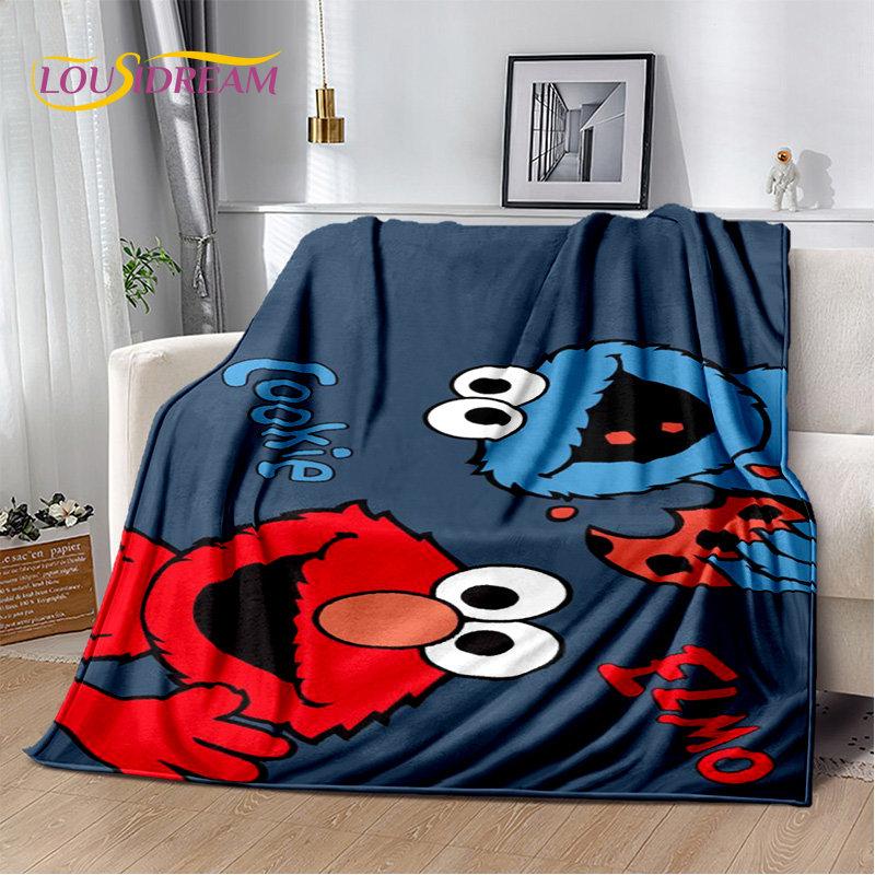 

TV Sesame Street Cute Cartoon Soft Plush Blanket,Flannel Blanket Throw Blanket for Living Room Bedroom Bed Sofa Picnic Cover Kid 75x90cm