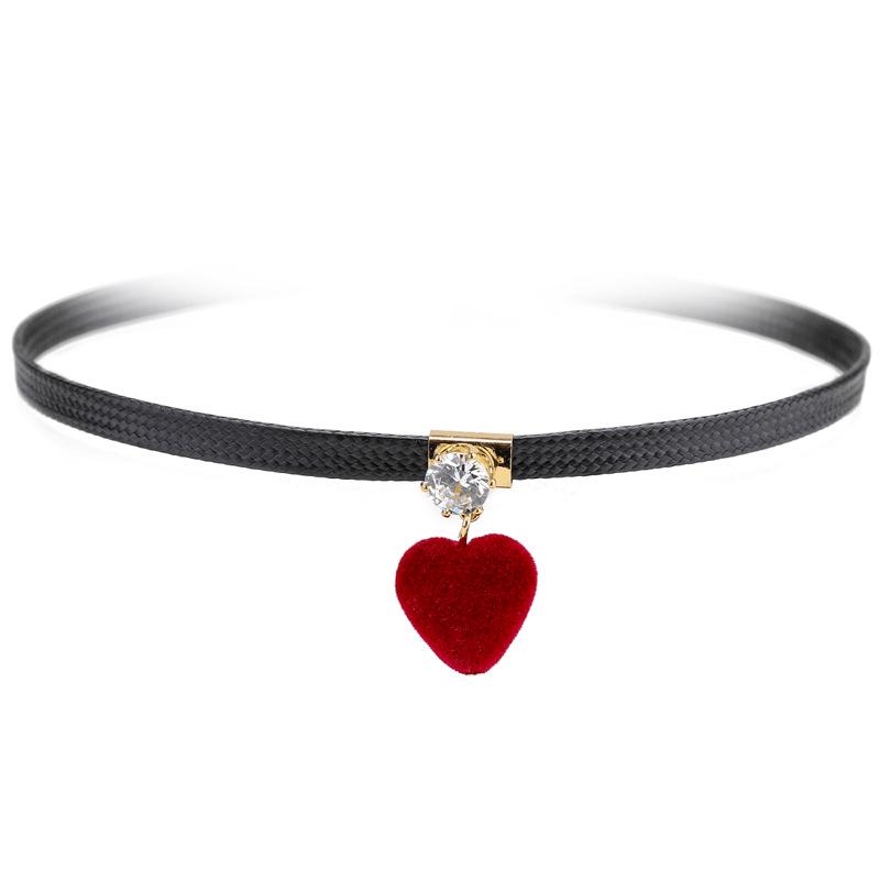 Choker, šperk na krk, řetízek na krk, krátký řetízek na klíční kost, náhrdelník, jednoduchá korejská verze pro ženy, univerzální límec, řemínek na krk.
