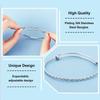 PH PandaHall 10pcs Stainless Steel Adjustable Bangle Bracelet 2.5" Wire Blank Bracelet Stainless Steel Expandable Bangle Stainless-steel Wire