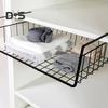 Hanging Basket Strong Load-bearing Large Capacity Simple Installation Under-Cabinet Shelf Organizer Slide-in Storage Basket