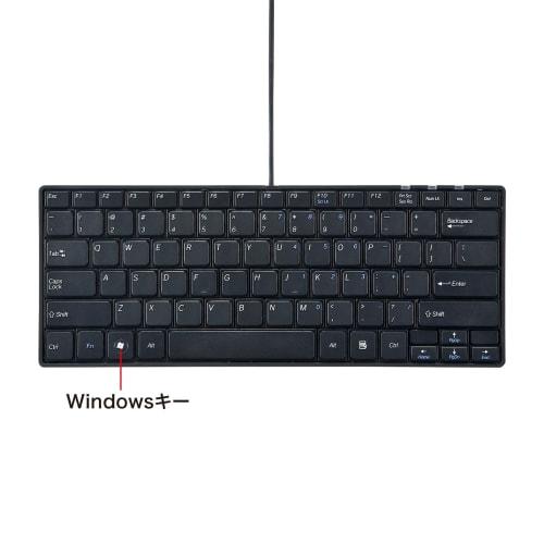 SANWA SUPPLY Schlanke USB-Tastatur mit englischem Layout (Schwarz) SKB-E3UN