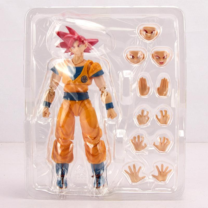 Figurine d'action 16cm Dragon Ball Super Saiyan 3 Goku SHF Anime Mobile PVC Poupée de Collection Figurine Kakarotto Son Goku Modèle Jouets