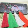 Rope Tassels Mobile Phone Straps Silk Cloisonne Keychain Mobile Phone Lanyard Phone Pendant