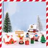 Resin Artificial Ornaments Cute Snowman Santa Claus Micro Landscape Layout Props Bonsai Decoration