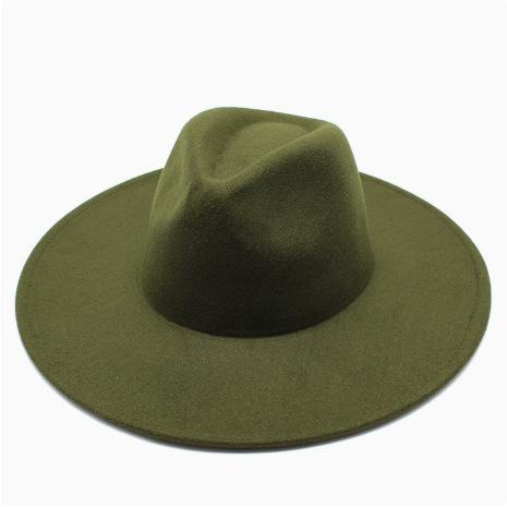 Cappello a tesa larga con visiera piatta da coppia uomo e donna autunno e inverno cappello a cilindro di lana cappello da jazz da gentiluomo