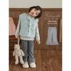 YouYou Girls' Fleece-Lined Flared Winter Pants