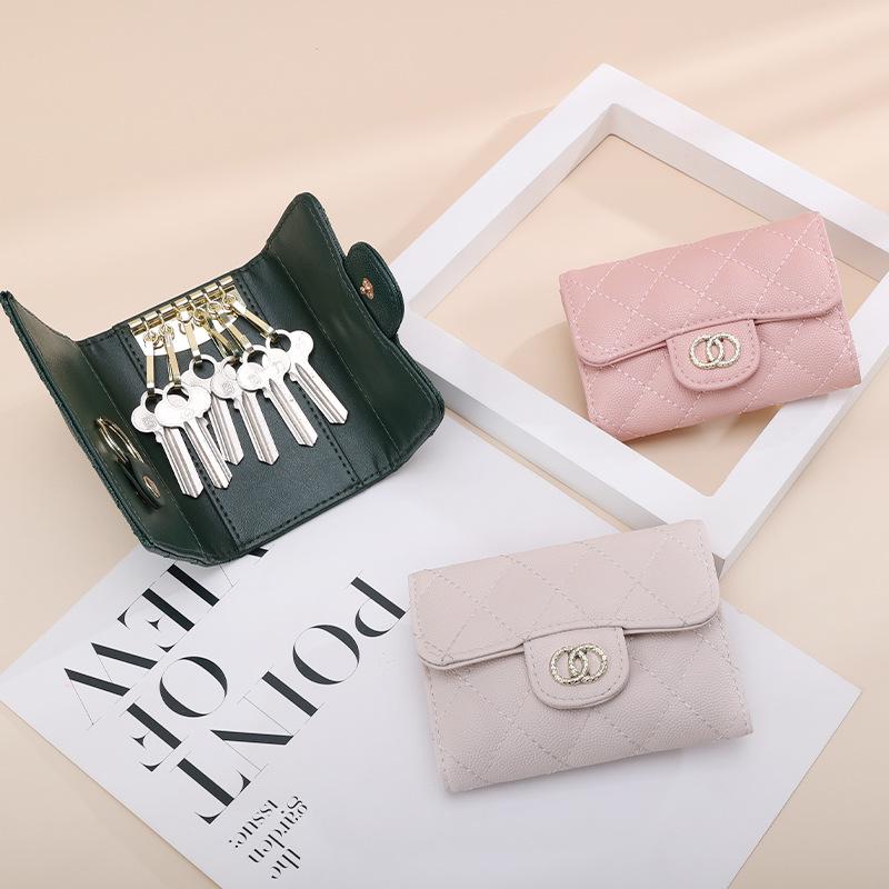 Genuine Leather Car Key Bag - Women's/Men's Waist-Hanging Zipper Key Case