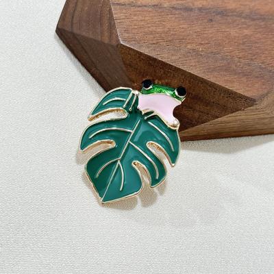 Vintage Frog Brooch Fashion Corsage Female Ins Tide Creative Cartoon Animal Badge Pin Personalized Versatile Accessories