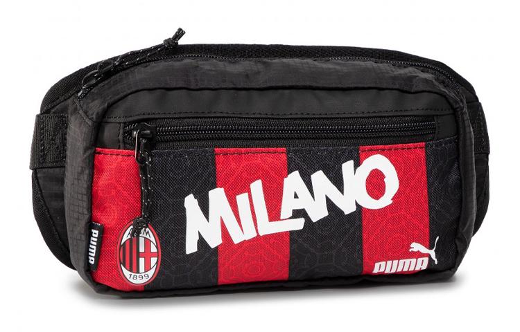 PUMA Fabric Fanny Pack Unisex Black Red 077241-04