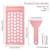 Tubo de Bálsamo Labial Twist-up Tubo de Batom Plástico Vazio Kit para Fazer Batom DIY com Bandejas de Preenchimento Espátula Recipiente para Batom Líquido