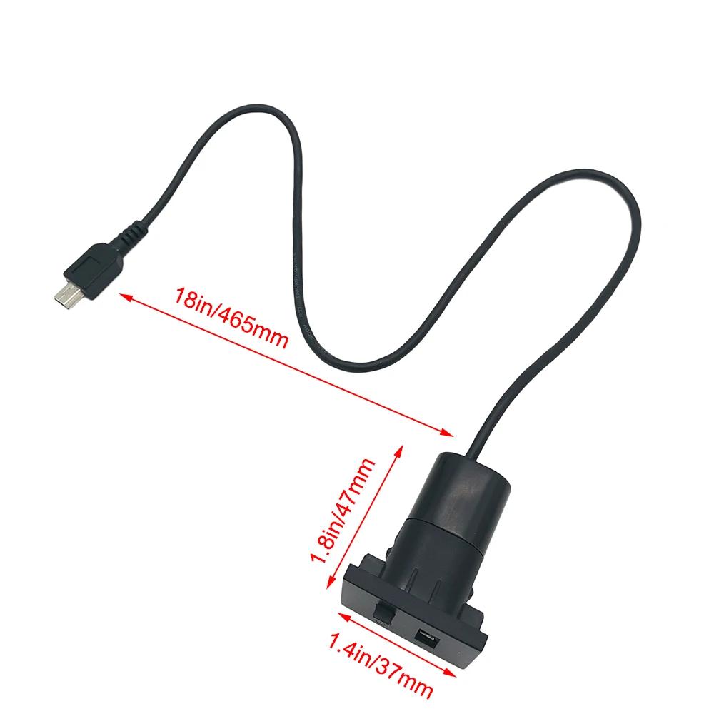 1 Pcs Car AUX/USB Input Adapter Mini Cable USB Slot Interface Button Switch for Ford Focus 2 Mk2 2009 2010 2011 Accessories