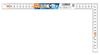 Shinwa Sokutei Flat Curved Dual 11179 Ruler, White, 30cm/1 Shaku, Graduations,