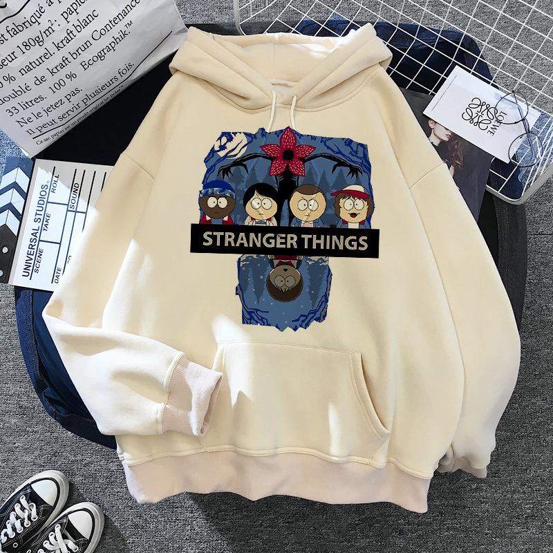 

Худі з принтом Stranger Things Весна Осінь Чоловіче Жіноче З Довгим Рукавом З Капюшоном Повсякденне Тепле Спортивне Худі 2XL
