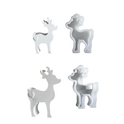 Flexible Sturdy Silicone Molds Fashion Accessory for Making Unique Deer Shaped Candle and Home Decorations