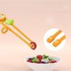 Cute Bear Frog Animal Silicone Tableware Eating Training Tools Baby Practice Helper Kids Chopsticks