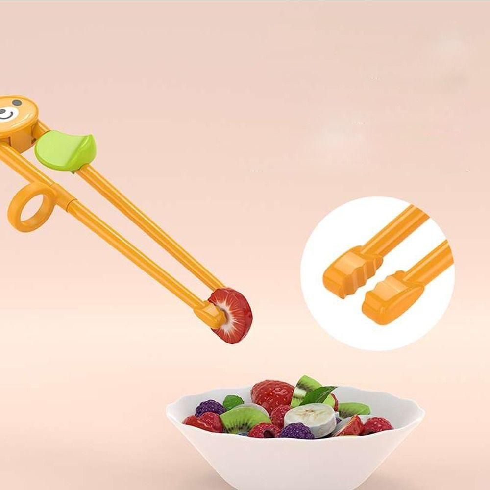 Cute Bear Frog Animal Silicone Tableware Eating Training Tools Baby Practice Helper Kids Chopsticks