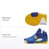 Li Ning All City 8 Velcro Non-Slip Shock Absorbing Wear-Resistant Breathable Mid-Top Kids Basketball Shoes Kids Basketball Shoes Wave-Blue YKBQ044-15