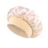 1PC Soft Silk Satin Lined Bonnet Large Satin Hair Bonnet Household Sleep Shower Cap Hair Wrap Cover for Long Hair Salon Tool