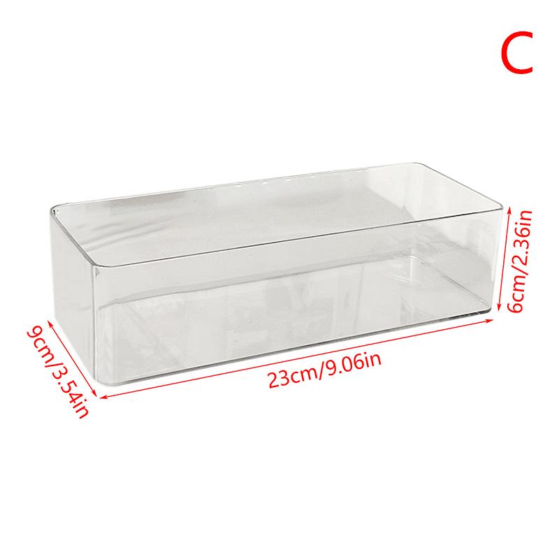 1Pc Mini Storage Box Acrylic Case For Earring Ring Jewelry Packaging Square Portable Grocery Storage Transparent Badge Organizer