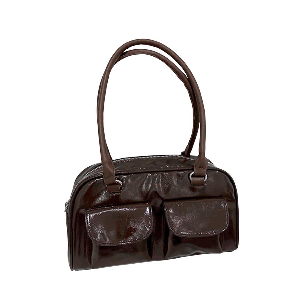 Women's Casual Shoulder Bag with Smooth Surface Shopping Casual Bag for Ceremony and Other Holidays