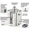 SDA 16 20 25 32 40 50 63 80 100mm Bohrung Kompakter Dünner Luftzylinder 5-100mm Hub Doppelwirkend Aluminium Pneumatikzylinder