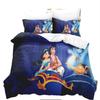 Disneys Aladdin Lampe Bettwäsche-Set, 3D Cartoon-Druck Aladdin Bettbezug-Set, Steppdeckenbezug für Familie und Freunde Geschenk